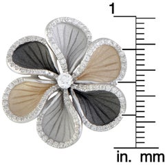 Annamaria Cammilli Wave 18k White and Yellow Gold, and Black Rhodium Diamond