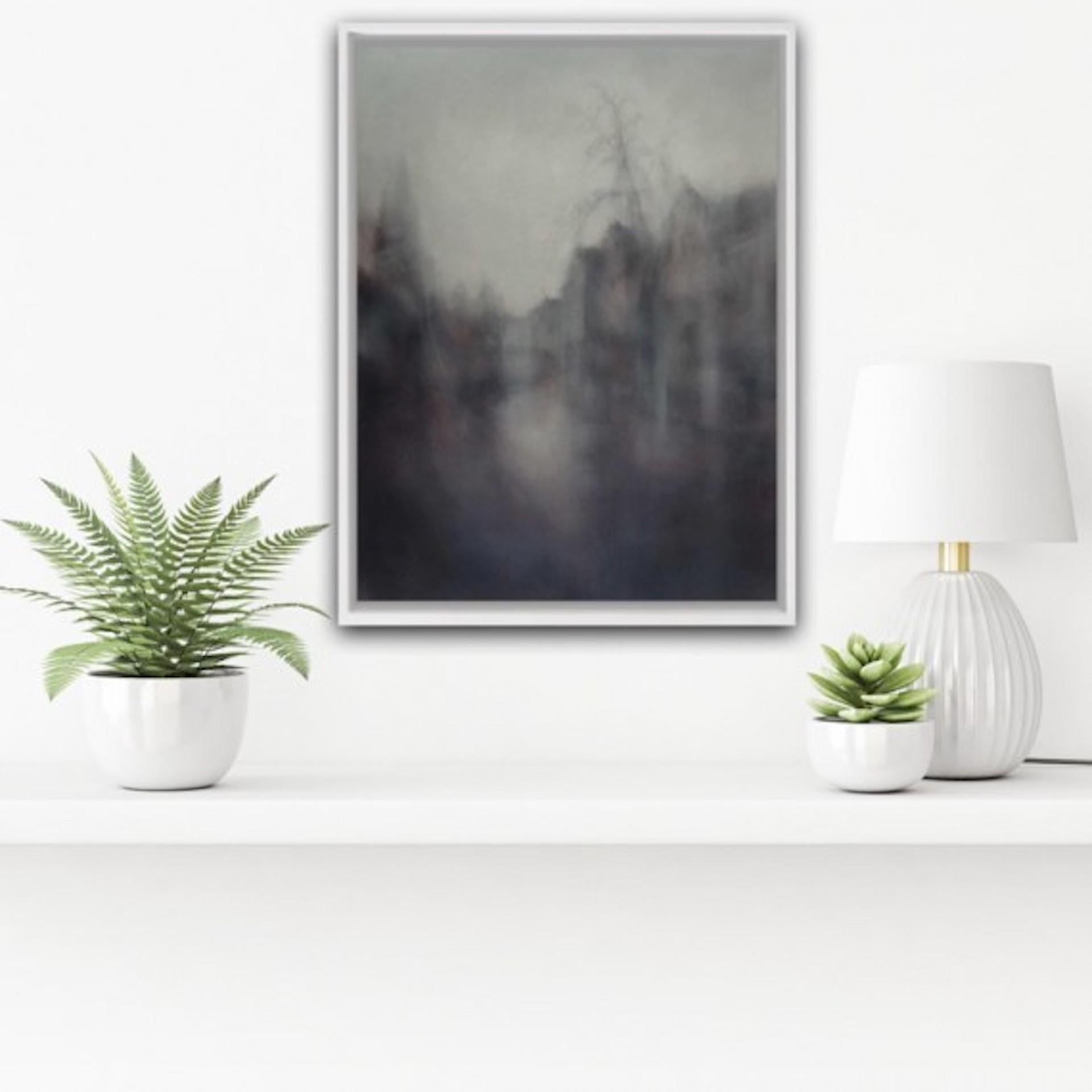 Peinture abstraite originale Twilight - Bruges VII, Annamarie Dzendrowskyj en vente 1