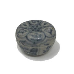 Annamese Blue and White Ceramic Box, Chu Dau kiln, Vietnam