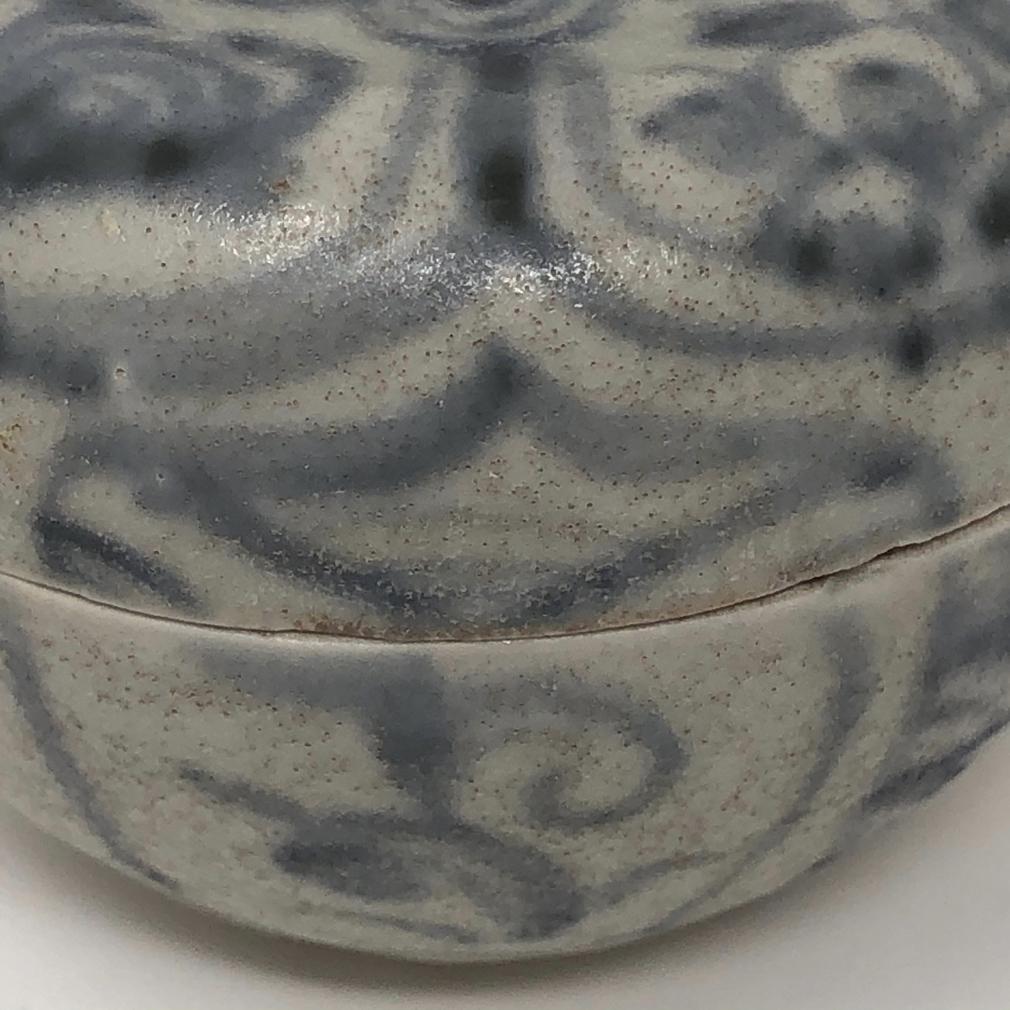 Annamese Blue and White Ceramic Box, Chu Dau kiln, Vietnam For Sale 1