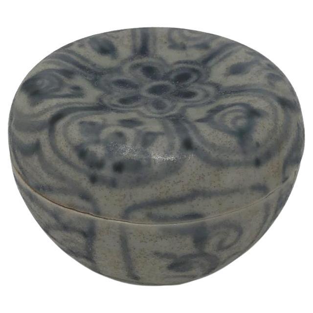 Annamese Blue and White Ceramic Box, Chu Dau kiln, Vietnam