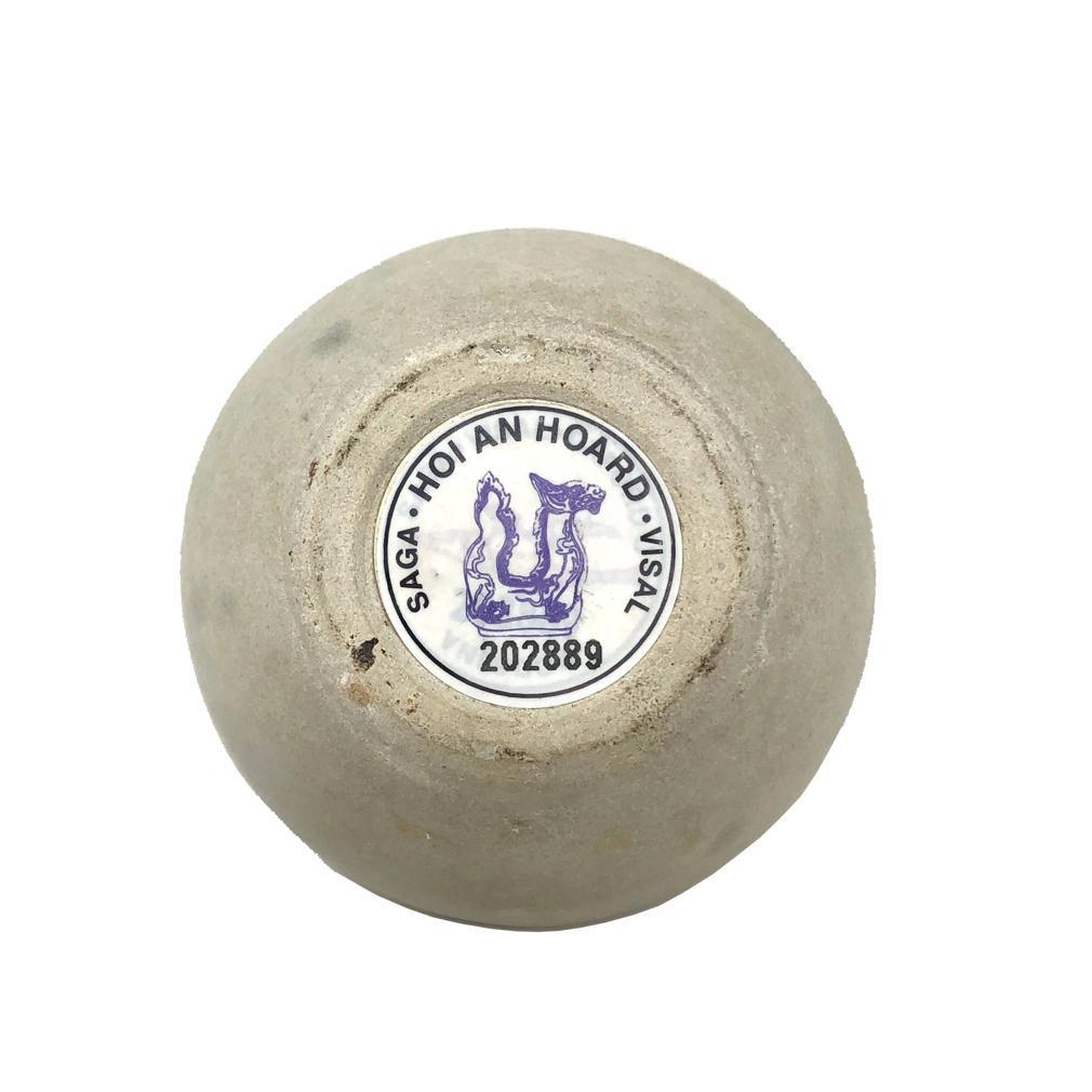 Annamese Blue and White Ceramic Box, Hoi An Hoard, Chu Dau kiln In Good Condition For Sale In Point Richmond, CA