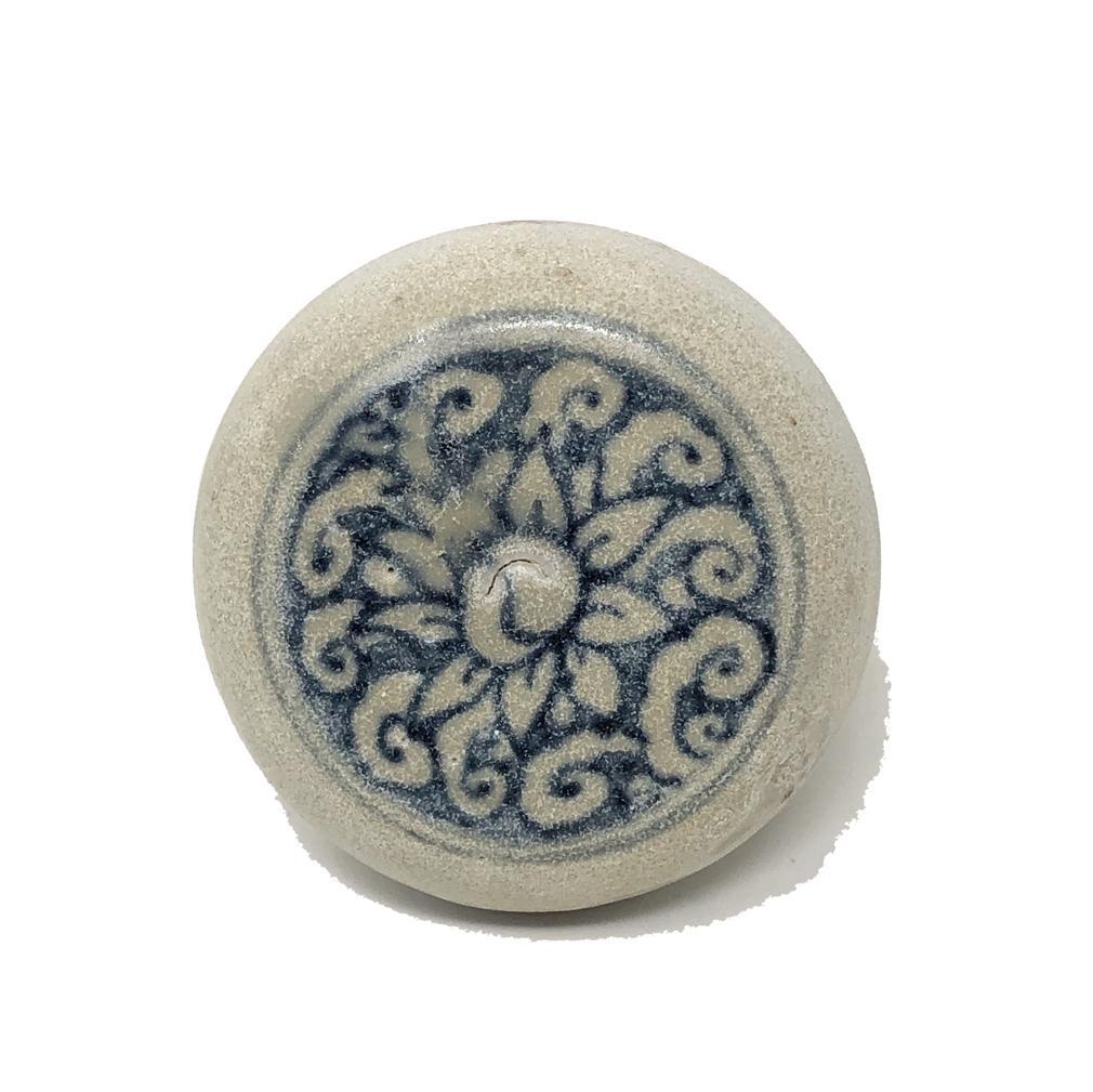 Annamese Blue and White Ceramic Box, Hoi An Hoard, Chu Dau kiln For Sale 2