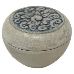 Annamese Blue and White Ceramic Box, Hoi An Hoard, Chu Dau kiln