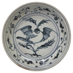 Annamese Blue and White Ceramic Dish
