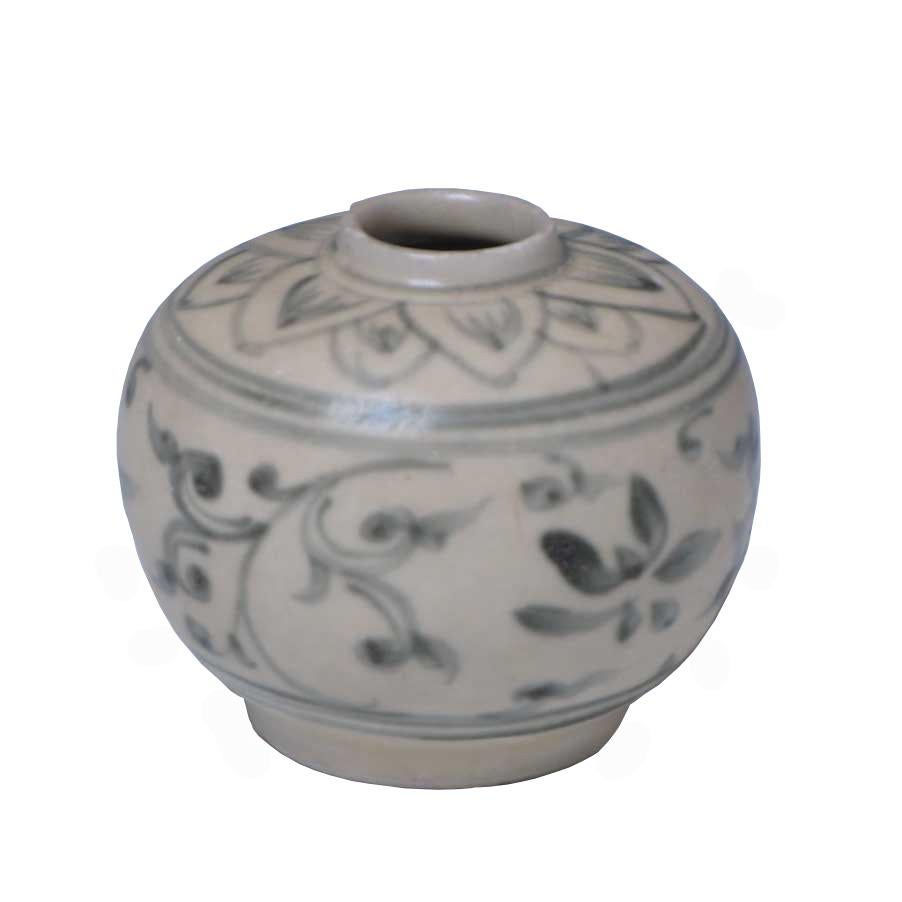 Jarra de cerámica azul y blanca de Annam, hornos de Chu Dau, Vietnam, hacia 1500 siglo XVIII y antes en venta