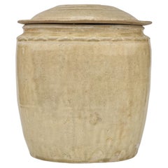 Antique Annamese Cylindrical Jar, Vietnam, 11-15th century