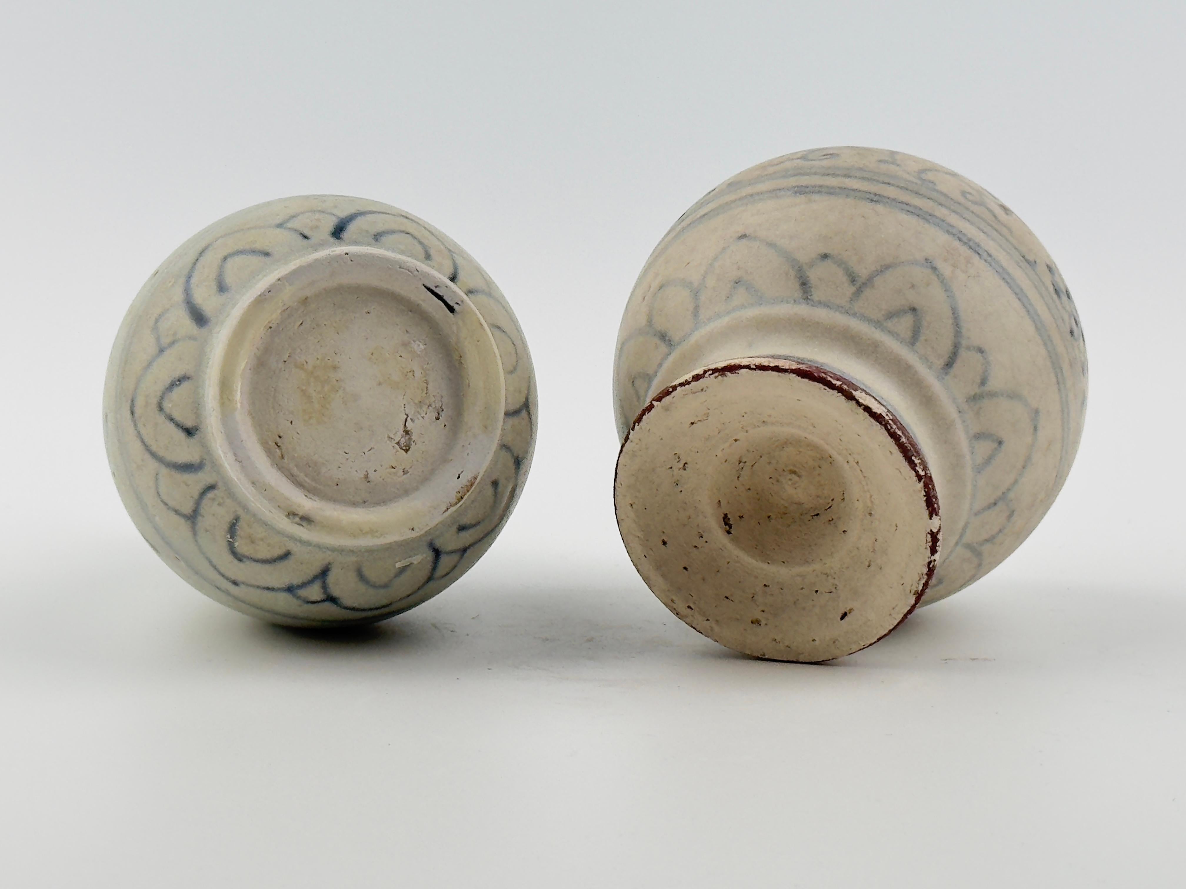 Vaso e vaso in miniatura in gres annamense, Hoi An Hoard, fine XV secolo, dinastia Le in vendita 1