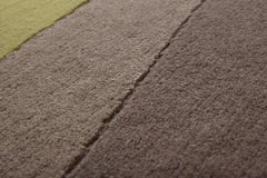 Annapurna Green Carpet, Hand Knot, Himalayan Wool, 60 Knots, Bartoli Design