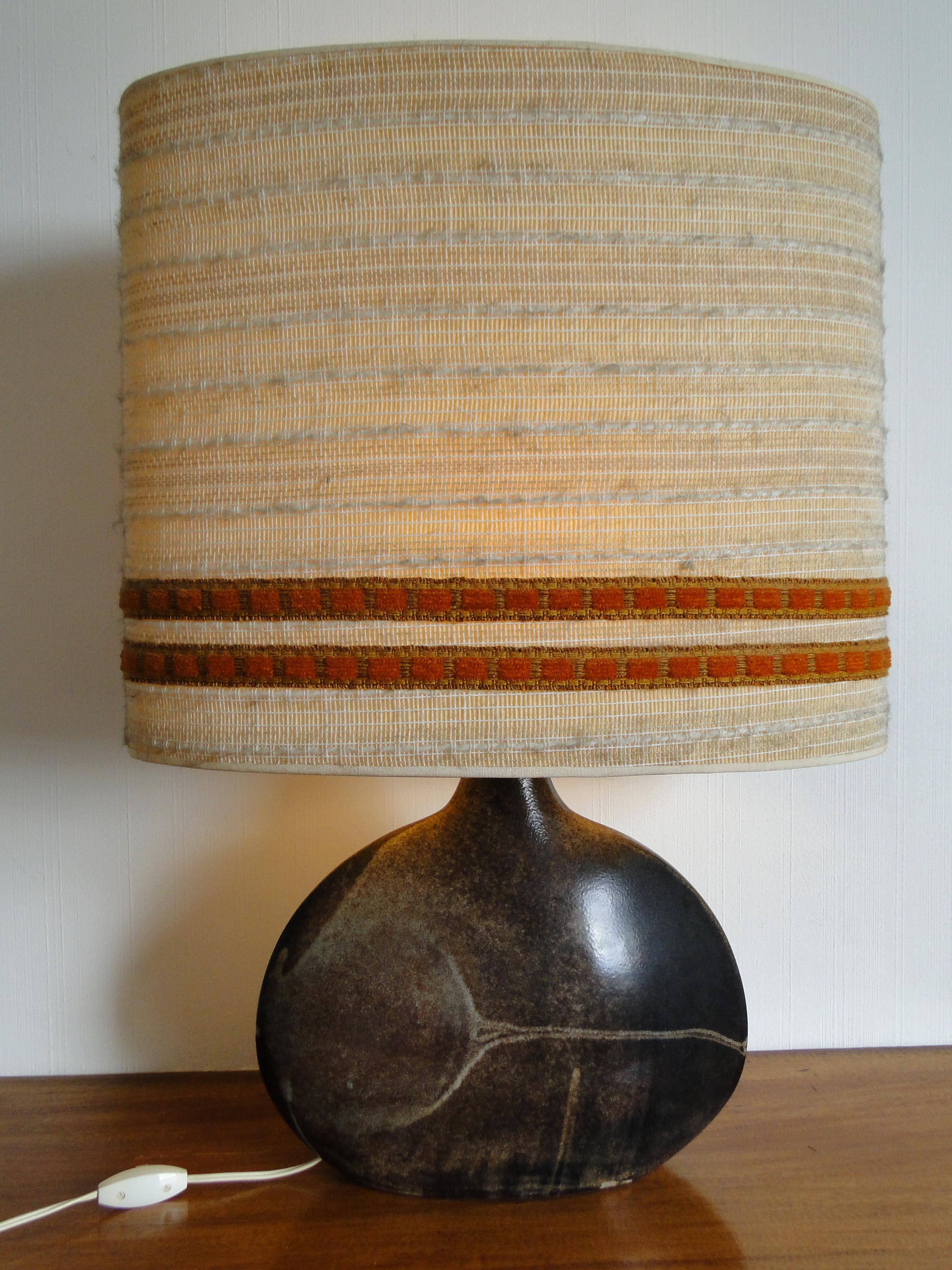 Anne and Pierre Roset Ceramic Table  Lamp Monteyroux France  In Good Condition In Lège Cap Ferret, FR