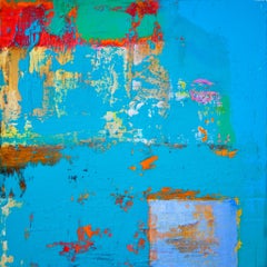 157 Grata Azzurra, Mixed Media on Canvas