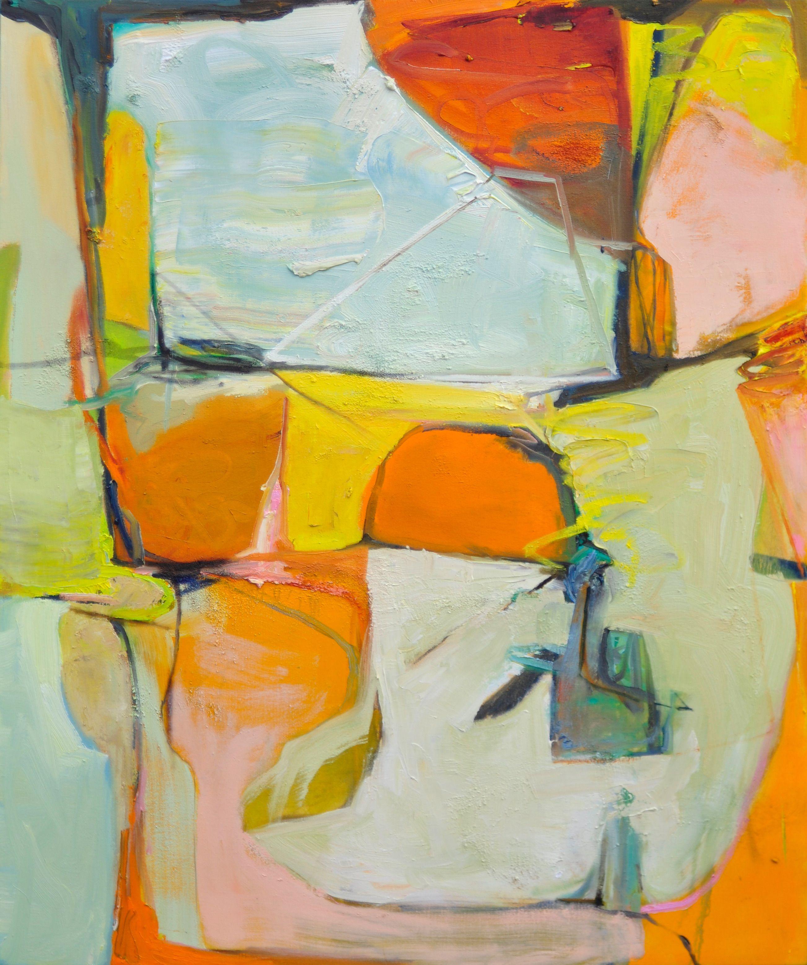 Abstract Painting di Anne B Schwartz - 280 L'arrivo dell'autunno, Pittura, Olio su tela