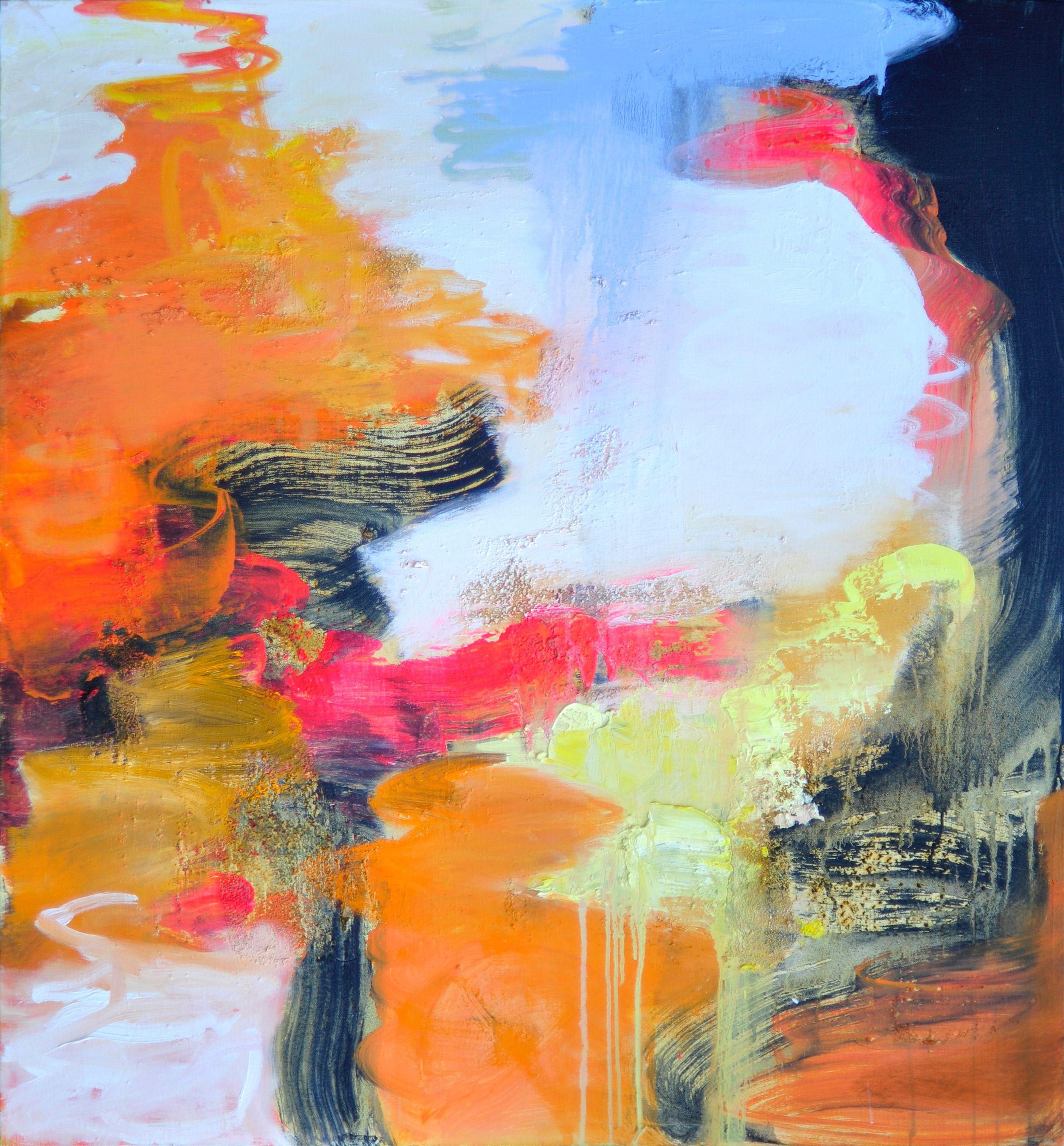 Anne B Schwartz Abstract Painting - 286 Lucca By the Sea, Painting, Oil on Canvas