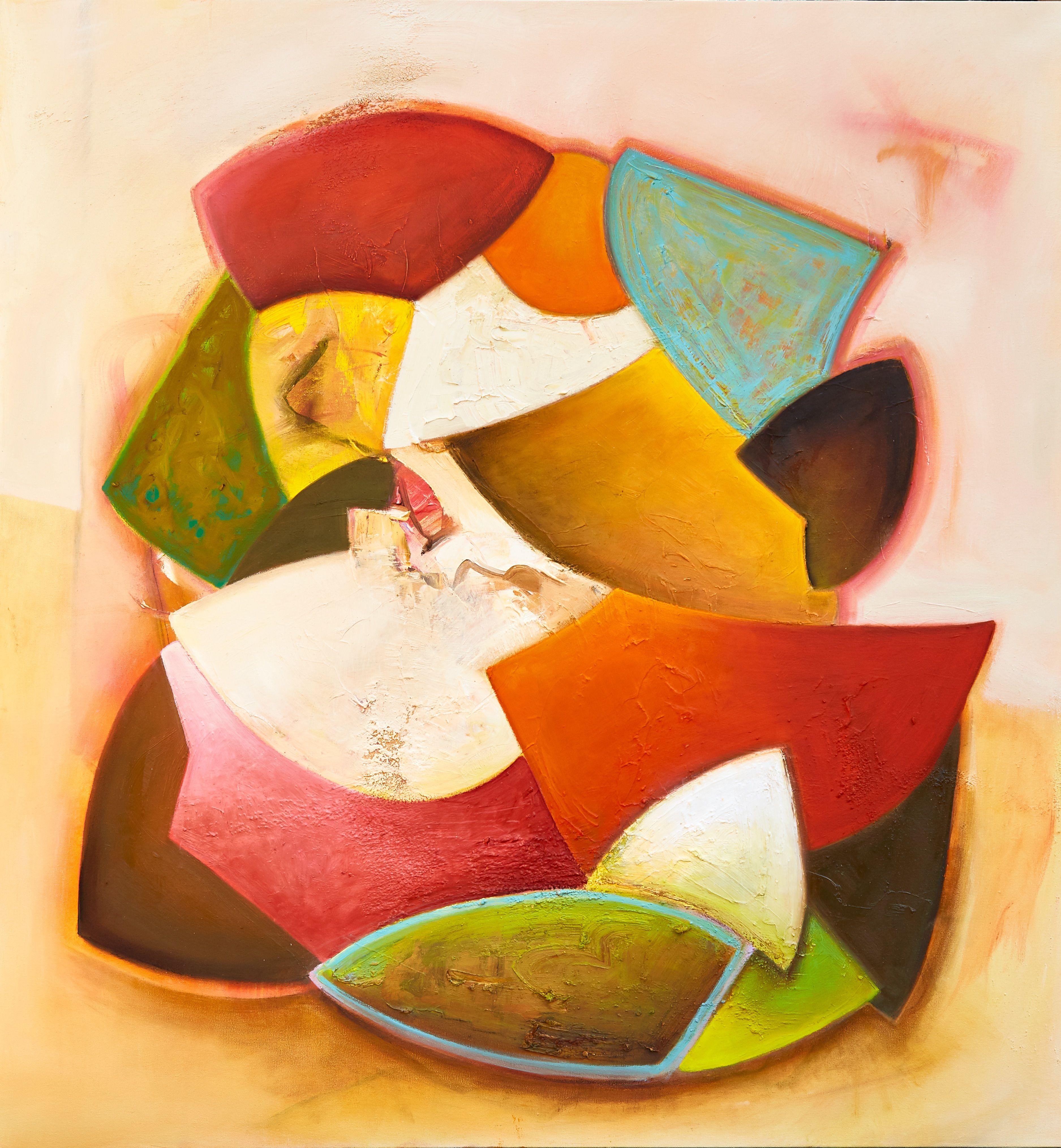 Anne B Schwartz Abstract Painting - 342 From the Sky, Painting, Oil on Canvas