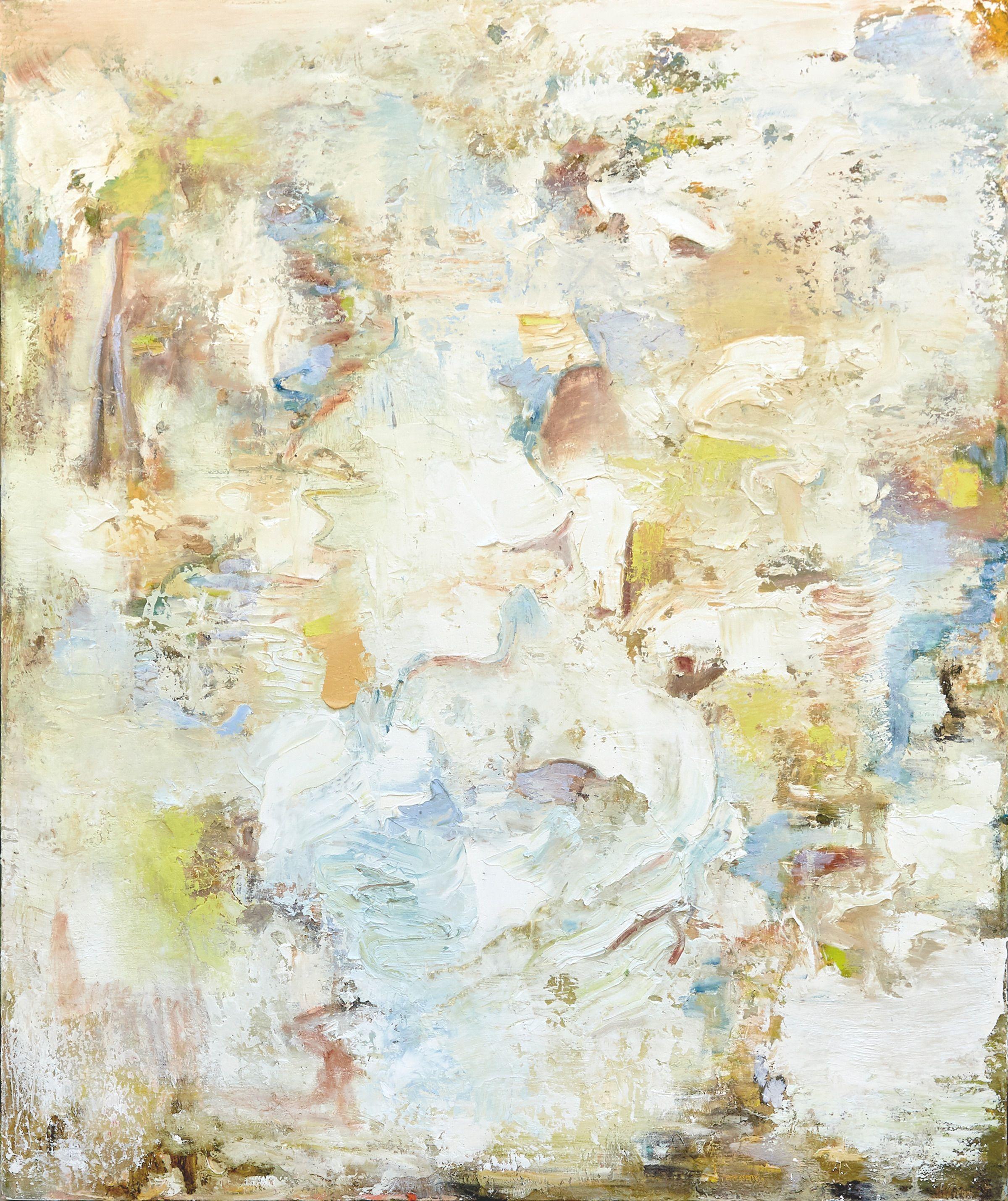 Anne B Schwartz Abstract Painting - 349 Above Mt. Solaro, Painting, Oil on Canvas