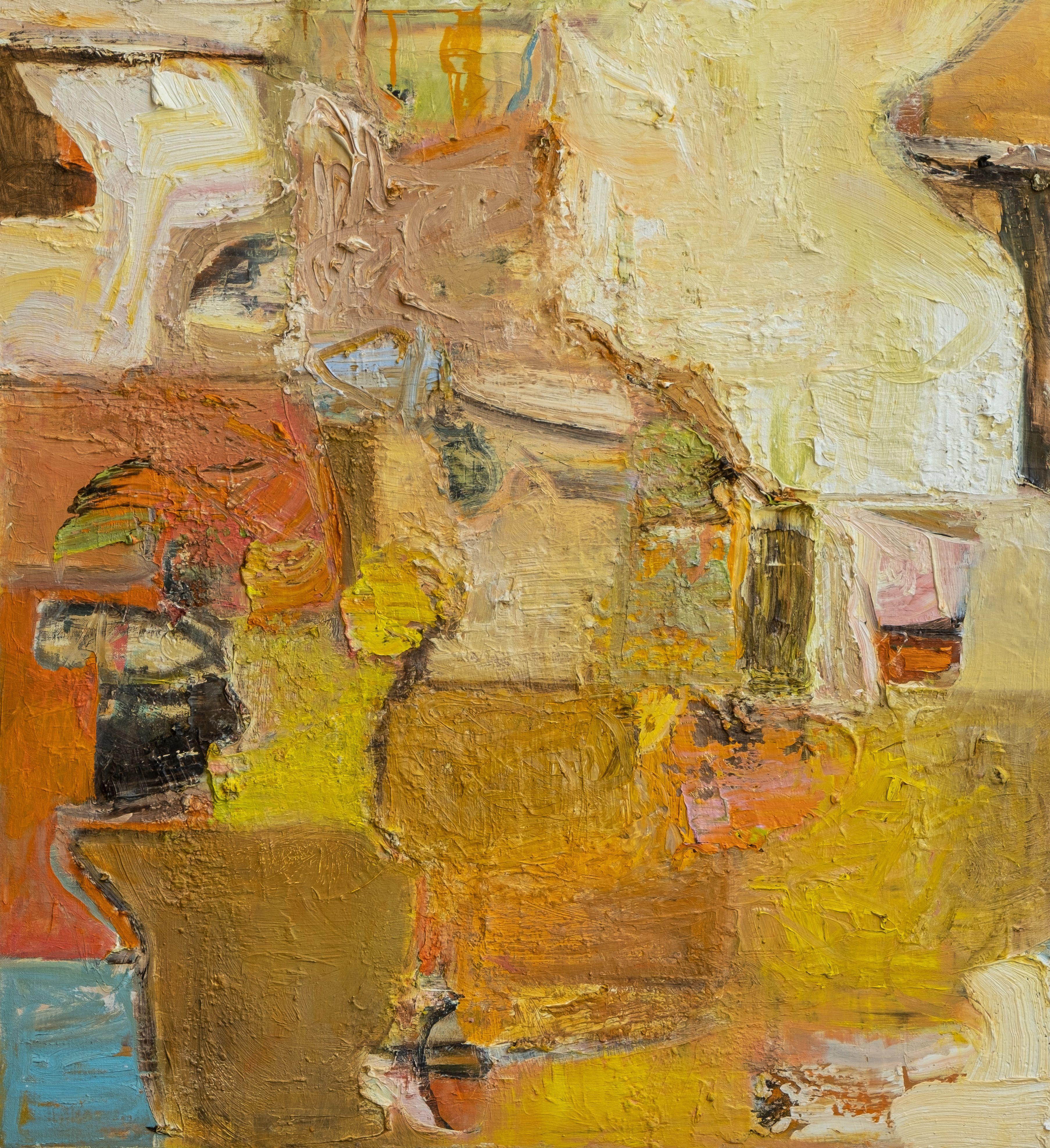 Anne B Schwartz Abstract Painting - 368 Positano Sunset, Painting, Oil on Canvas