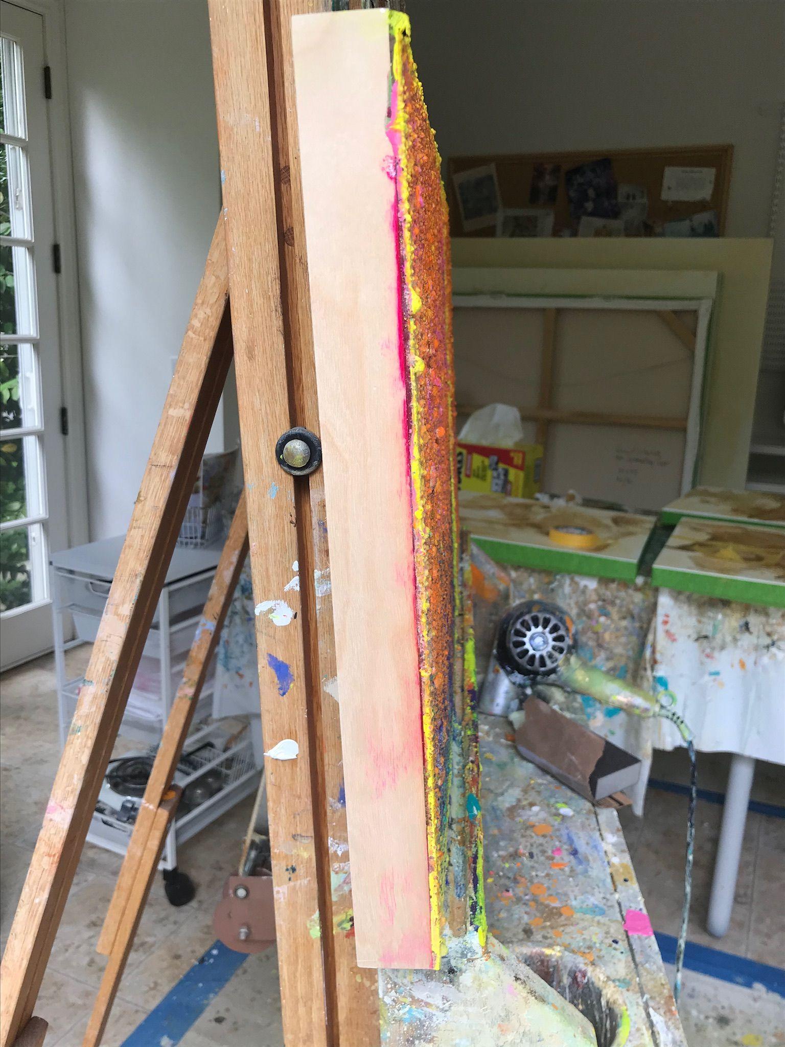 372 Another Time, Gemälde, Acryl auf Holzplatte – Painting von Anne B Schwartz