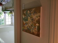 373 Flower Shop in Florence, Painting, Oil on Canvas