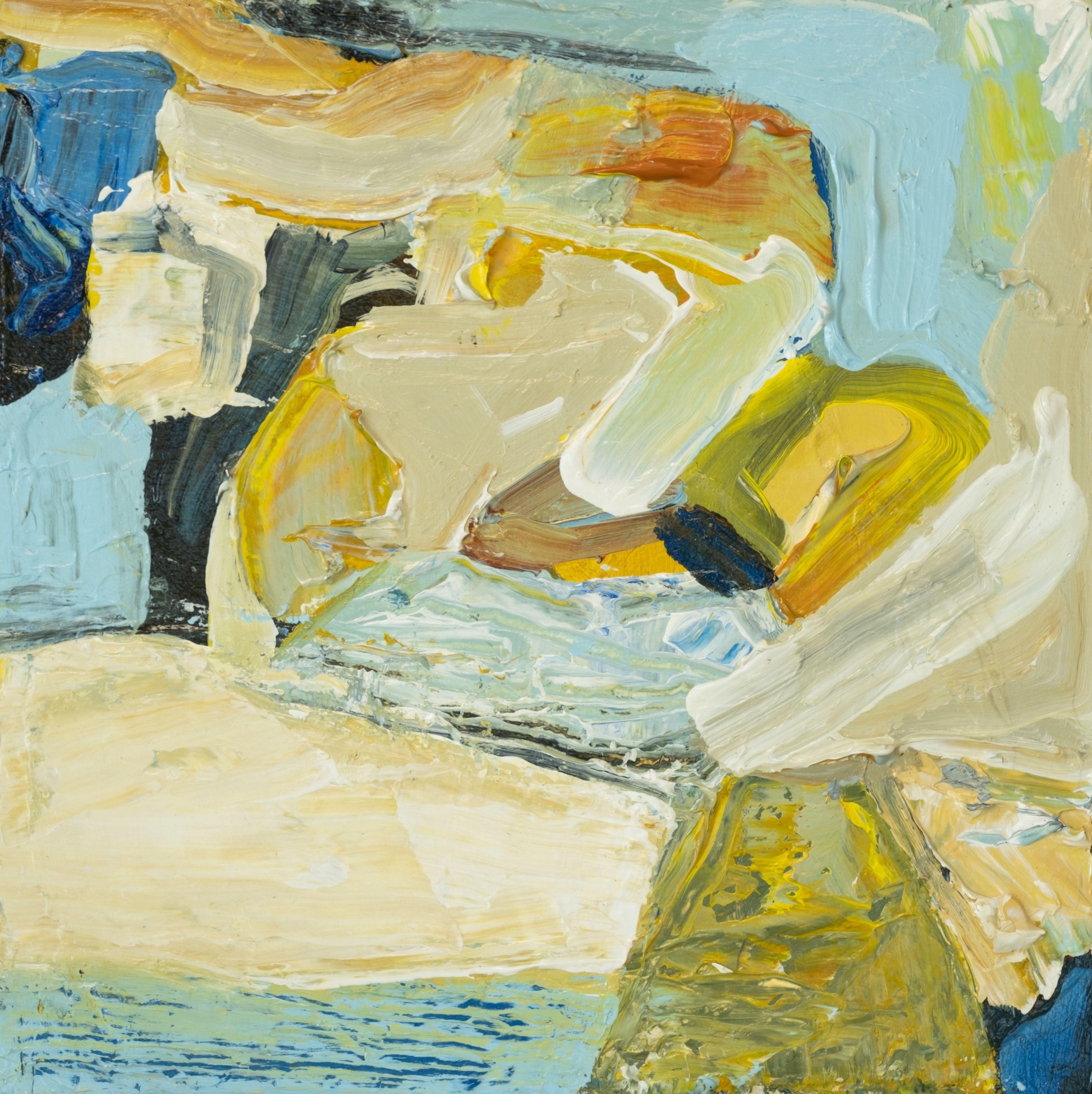 Abstract Painting de Anne B Schwartz - 380 Sobre el Mar, Pintura, Acrílico sobre Panel de Madera