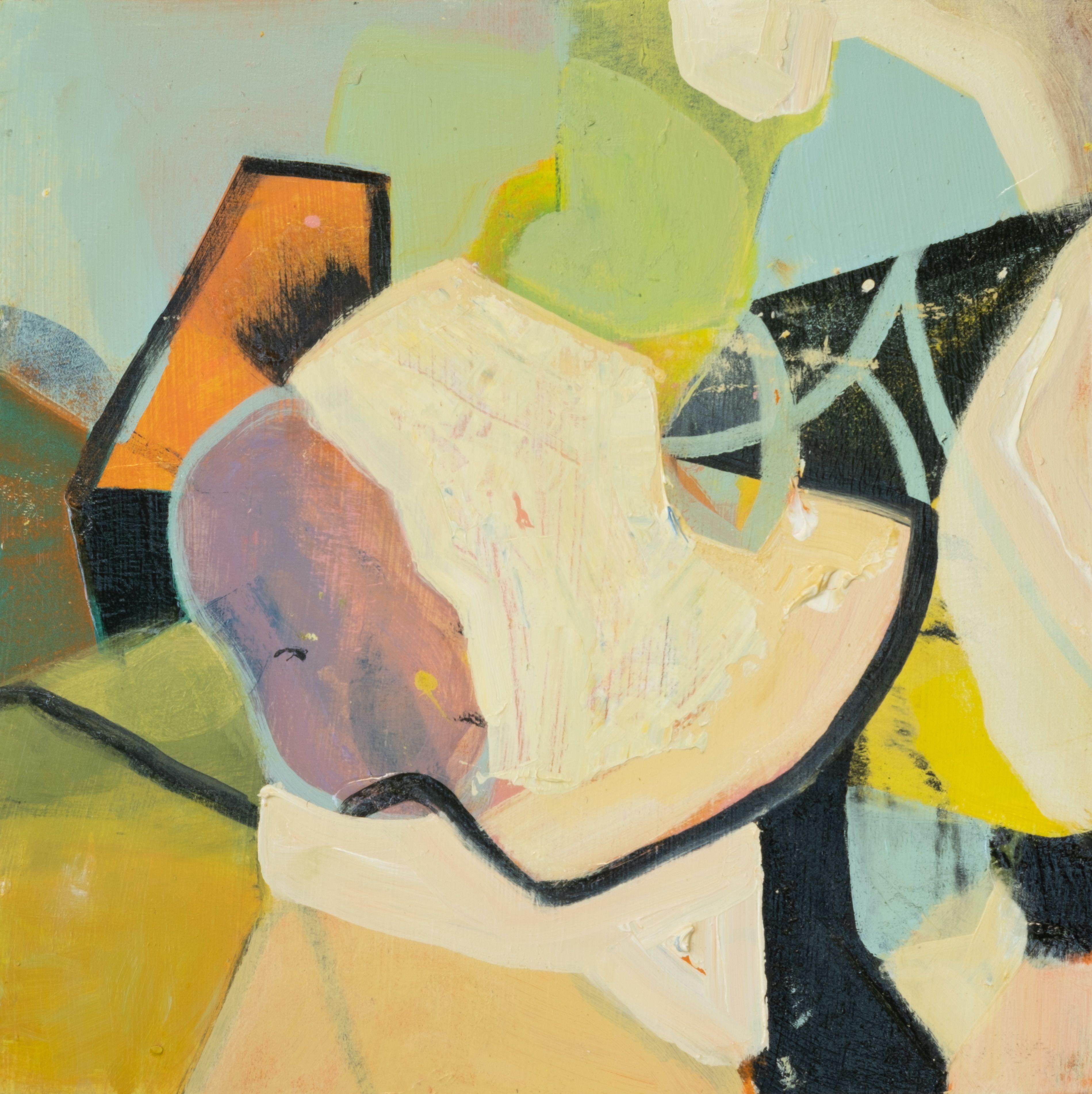 Abstract Painting di Anne B Schwartz - 382 Arrivare da A Space, Pittura, Acrilico su pannello di Wood