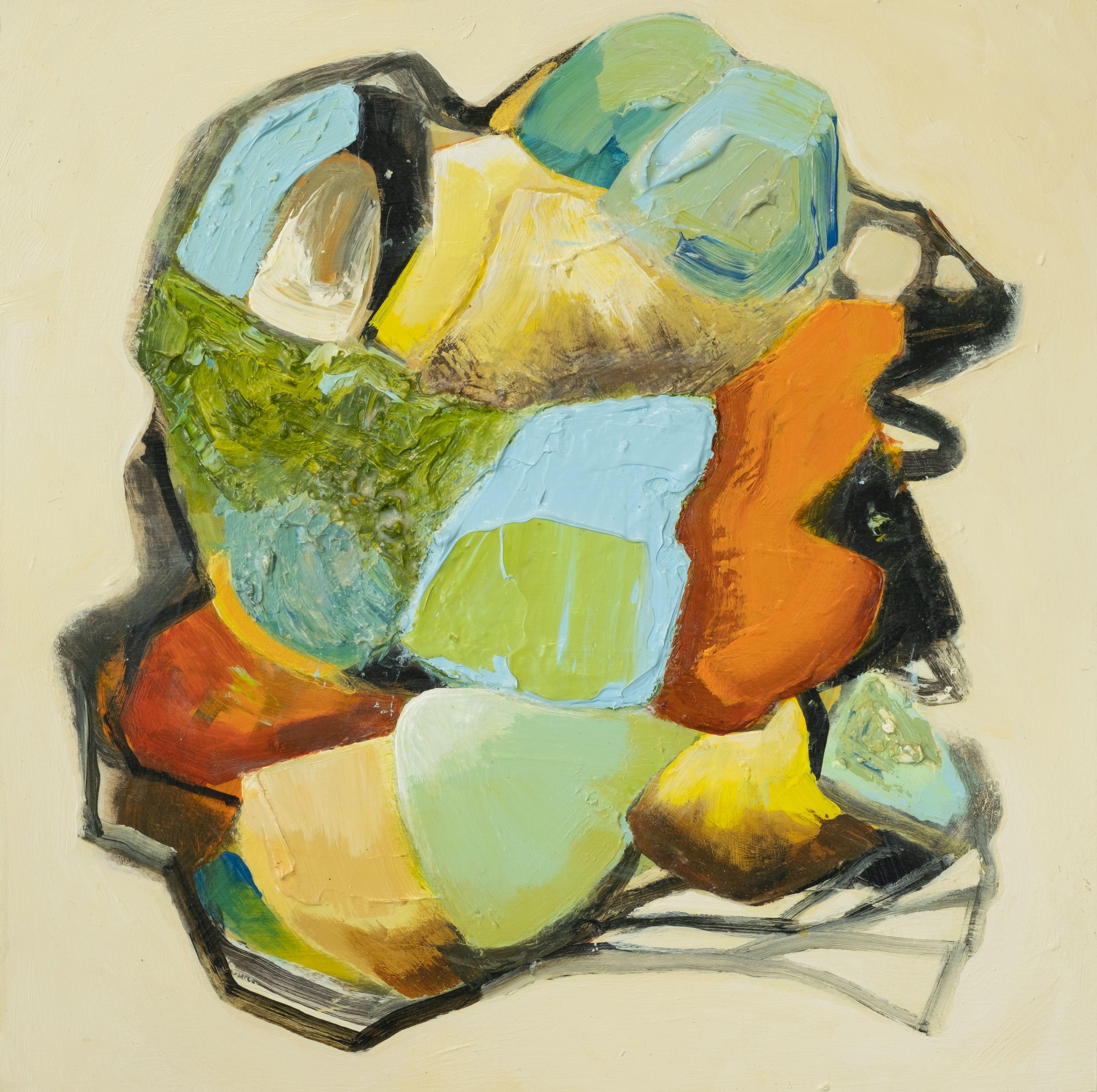 383 Hidden Gems l, Malerei, Acryl auf Holzplatte