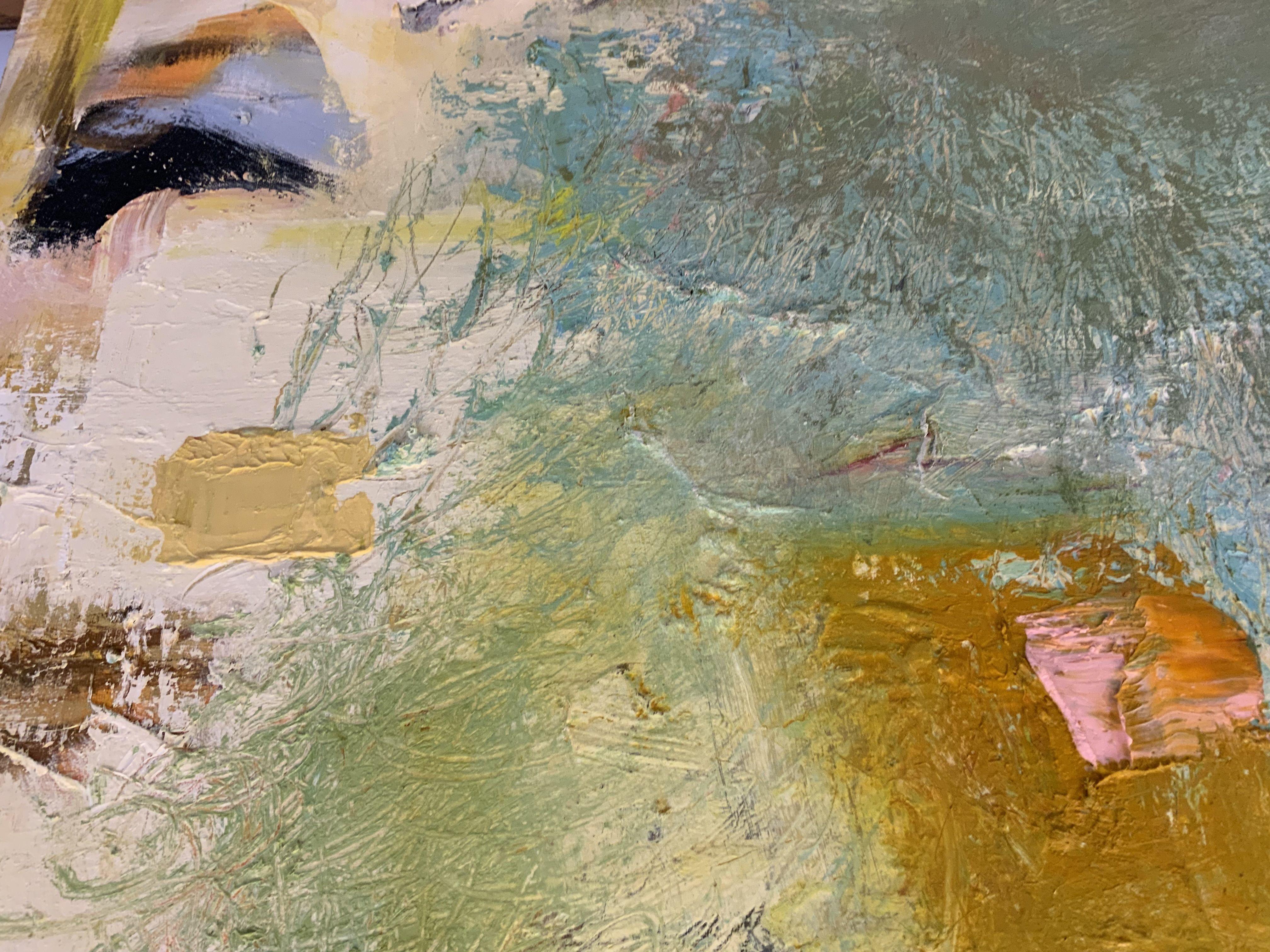 410 Passeggiata a Sorrento, Pittura, Olio su tela - Painting Espressionismo astratto di Anne B Schwartz