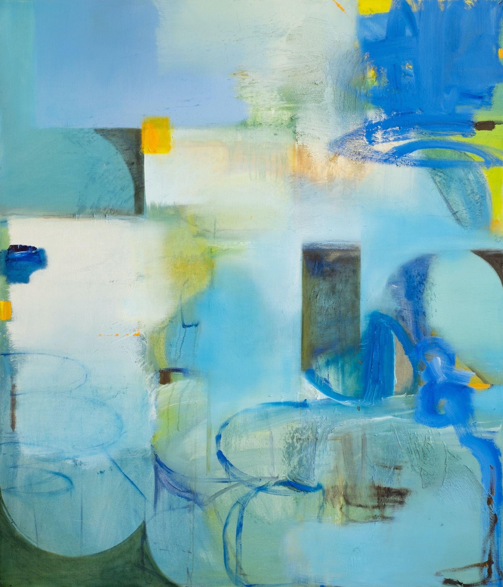 412 Immersione, Pittura, Olio su tela - Painting di Anne B Schwartz