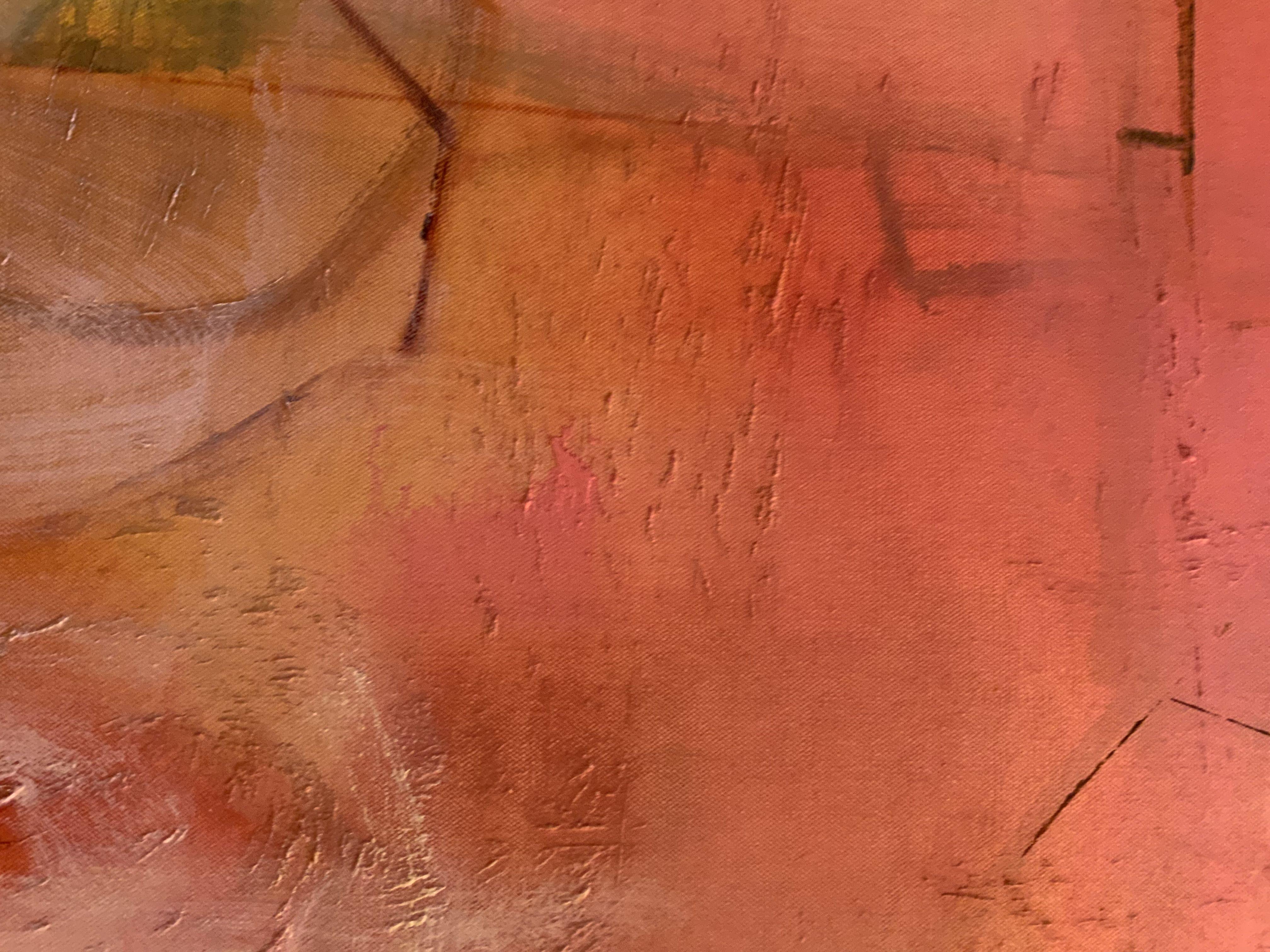 413 L'aura dell'estate, Pittura, Olio su tela - Painting Espressionismo astratto di Anne B Schwartz