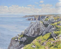 Cliffs at the Cap Sizun, Painting, Oil on Canvas