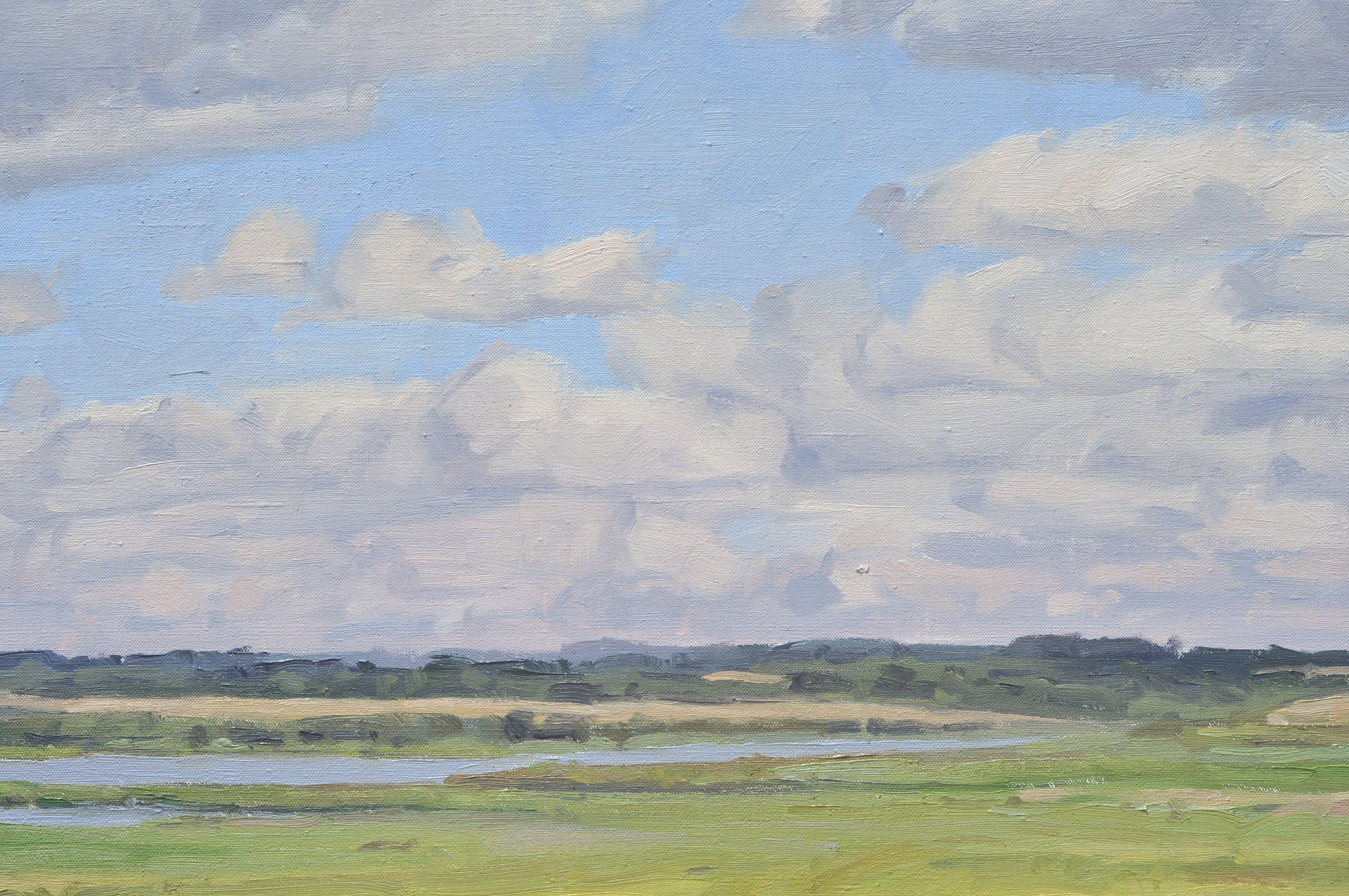 Clouds above the marshes, Brittany, Painting, Oil on Canvas 1