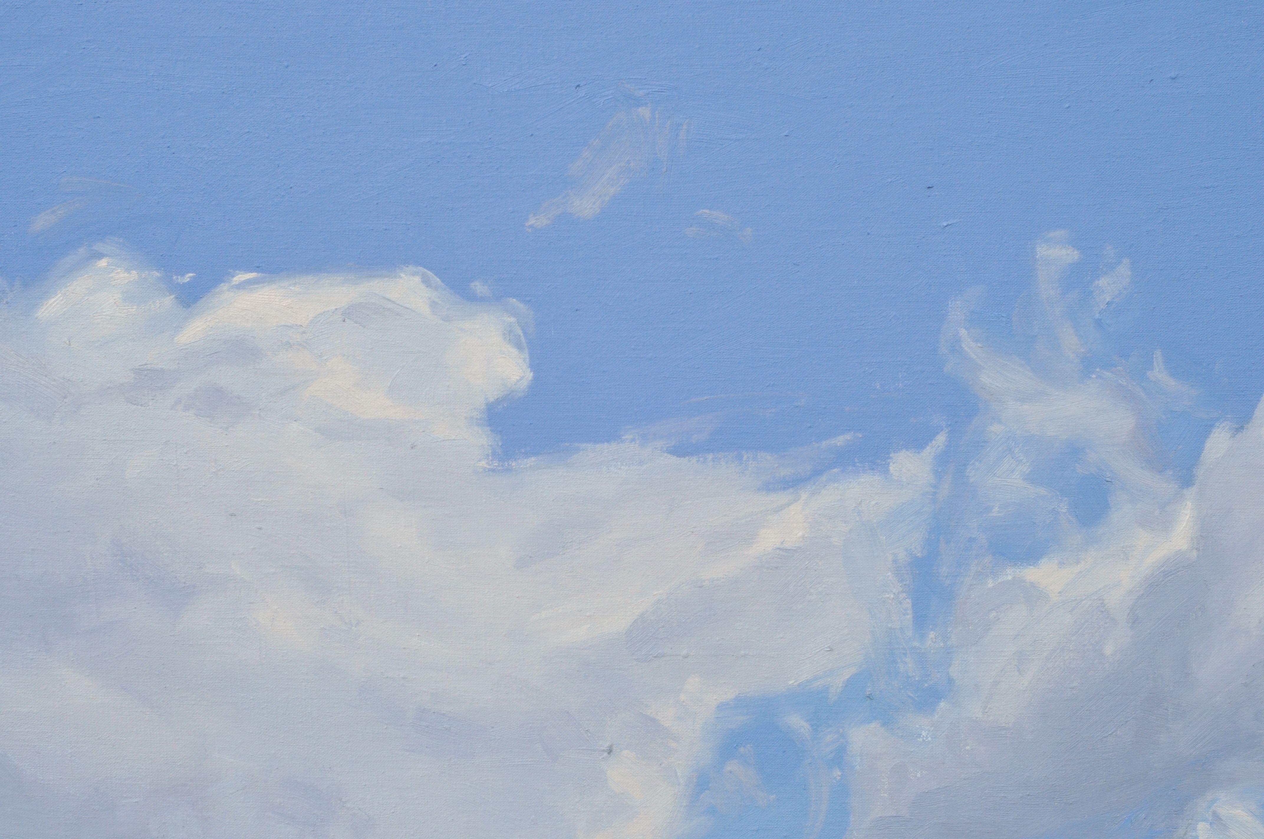 Clouds above the sand dunes, Painting, Oil on Canvas For Sale 2
