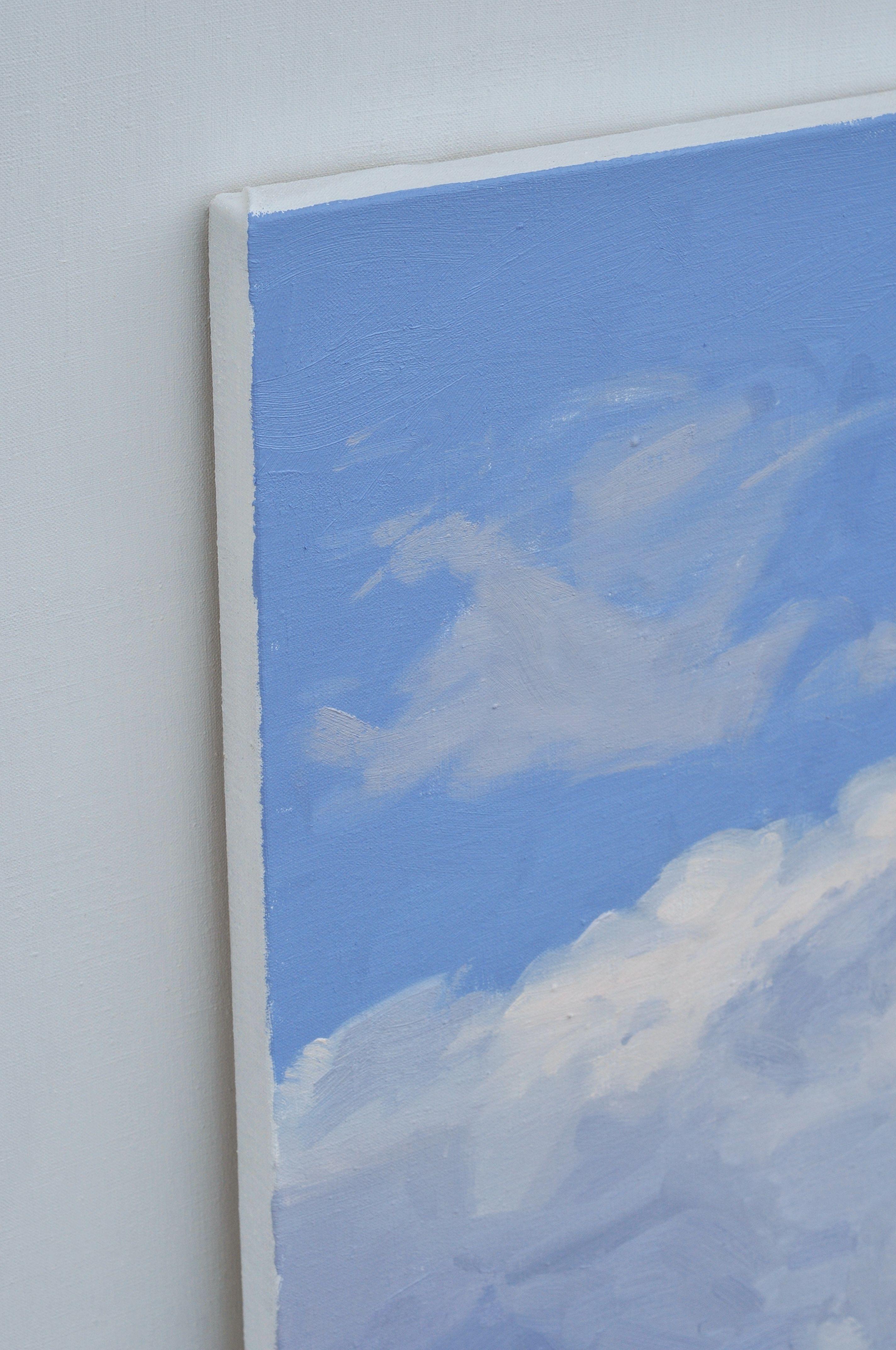 Clouds above the sand dunes, Painting, Oil on Canvas For Sale 4