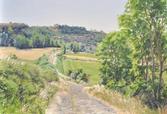 June 17, path at Polignac, Painting, Oil on Canvas