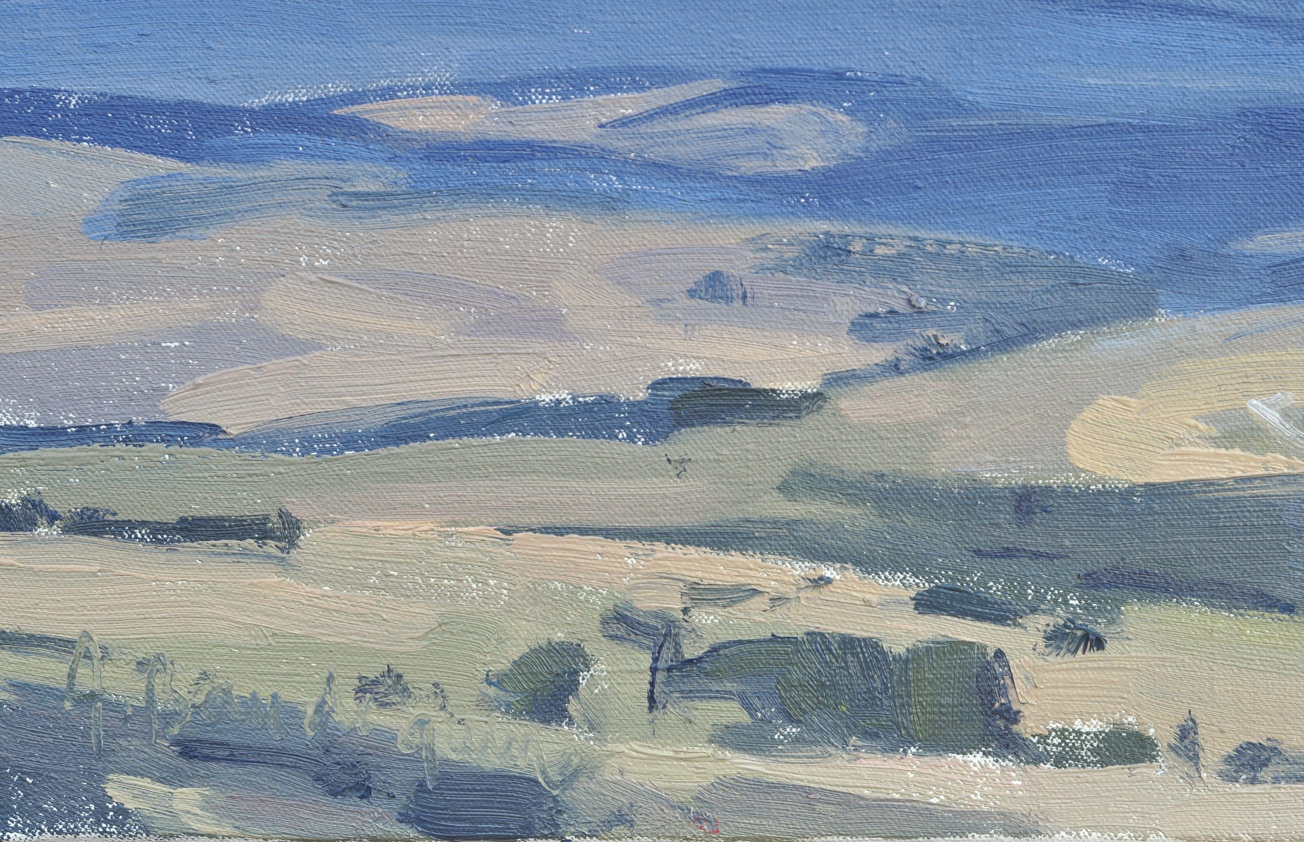 20 giugno, nuvole sopra il Mezenc, Pittura, Olio su tela 2