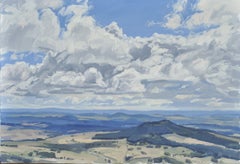 20 giugno, nuvole sopra il Mezenc, Pittura, Olio su tela