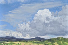 June, clouds, Mount Jalore, Painting, Oil on Canvas