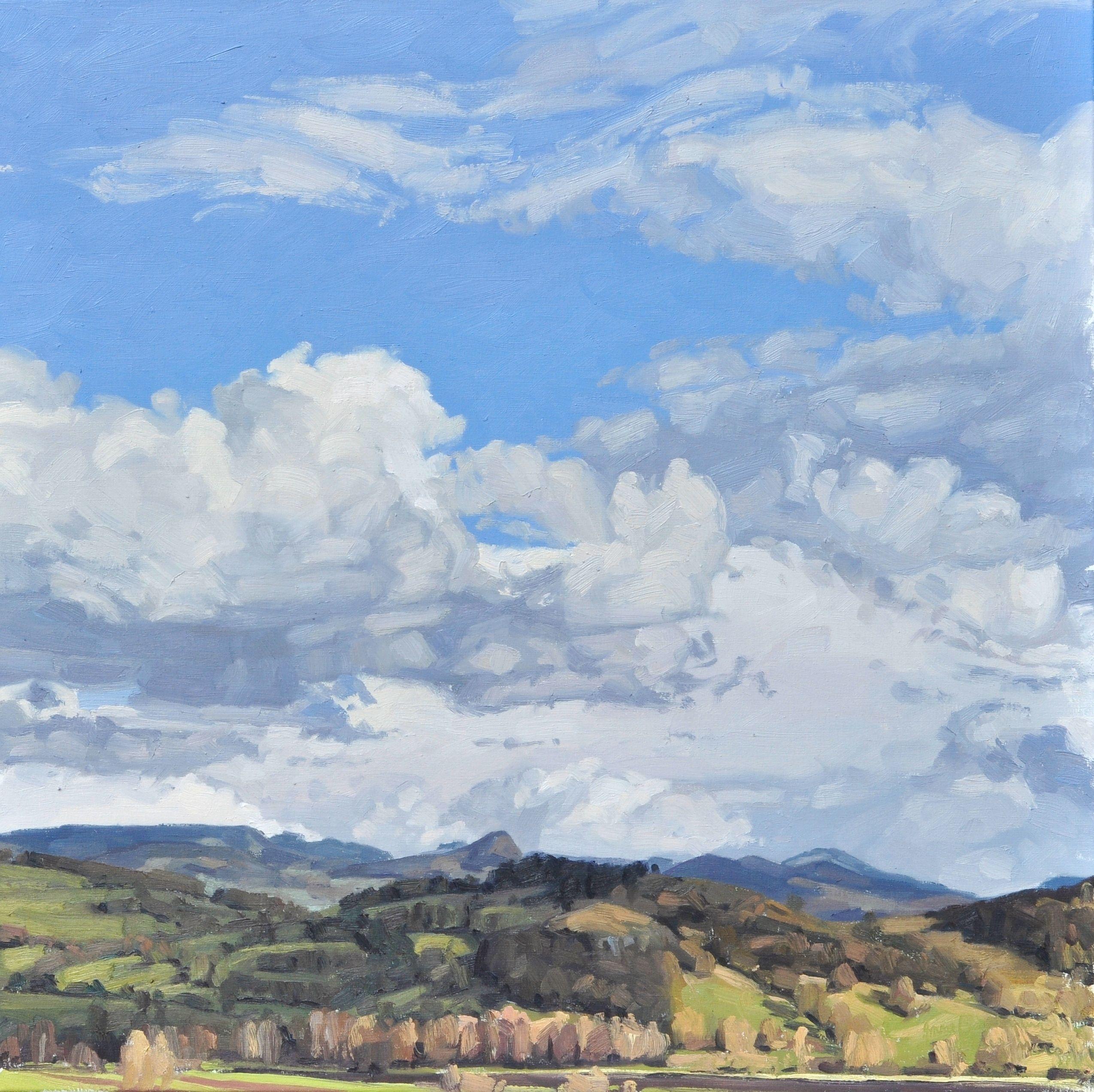 17 de marzo, Roches de Mariol, Pintura, Óleo sobre lienzo - Painting de Anne Baudequin