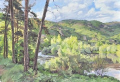 May 15, the edges of the Loire, Painting, Oil on Canvas