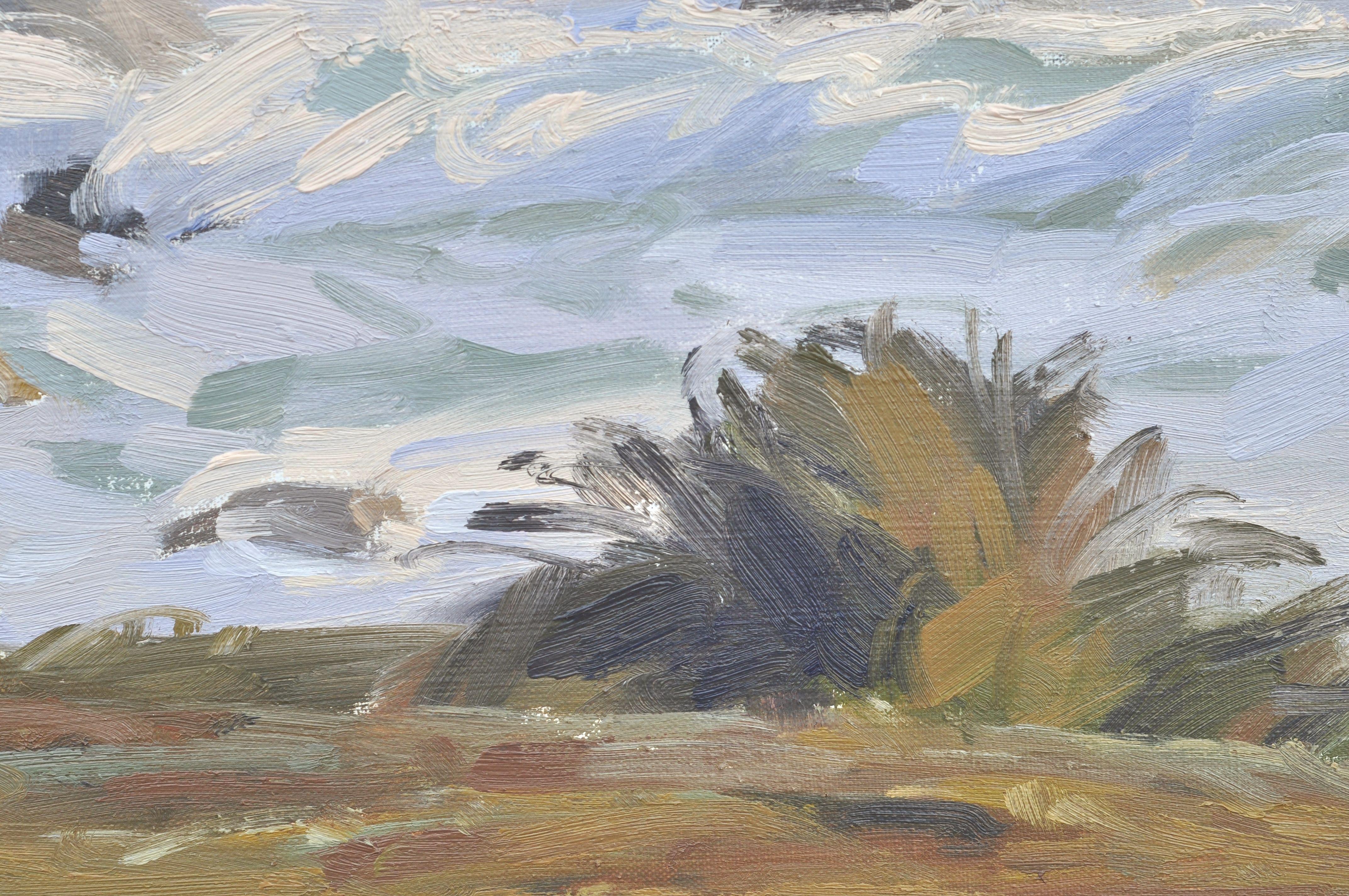 Halbinsel Crozon, Bretagne, Frankreich.    In diesem Werk habe ich versucht, die Ungestümheit der Wellen und die Ruhe der Klippen im abendlichen Licht einzufangen. Es ist ein Fest der Natur, ein offenes Fenster zur poetischen Unendlichkeit der