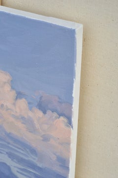 17 septembre, lever de lune, Peinture, Huile sur toile