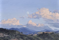 September 17, moonrise, Painting, Oil on Canvas