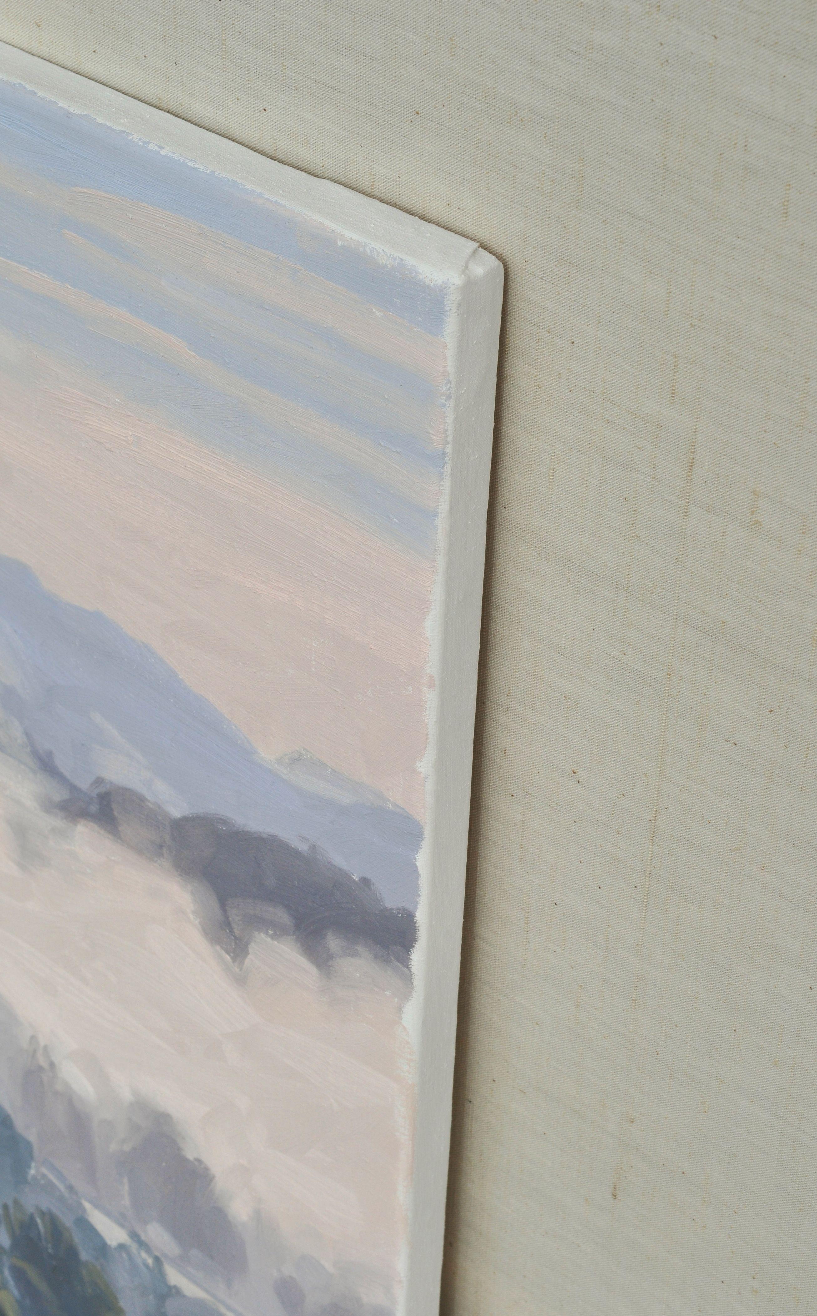 6 de septiembre, Valle del Loira, bruma matinal, Pintura, Óleo sobre lienzo 2