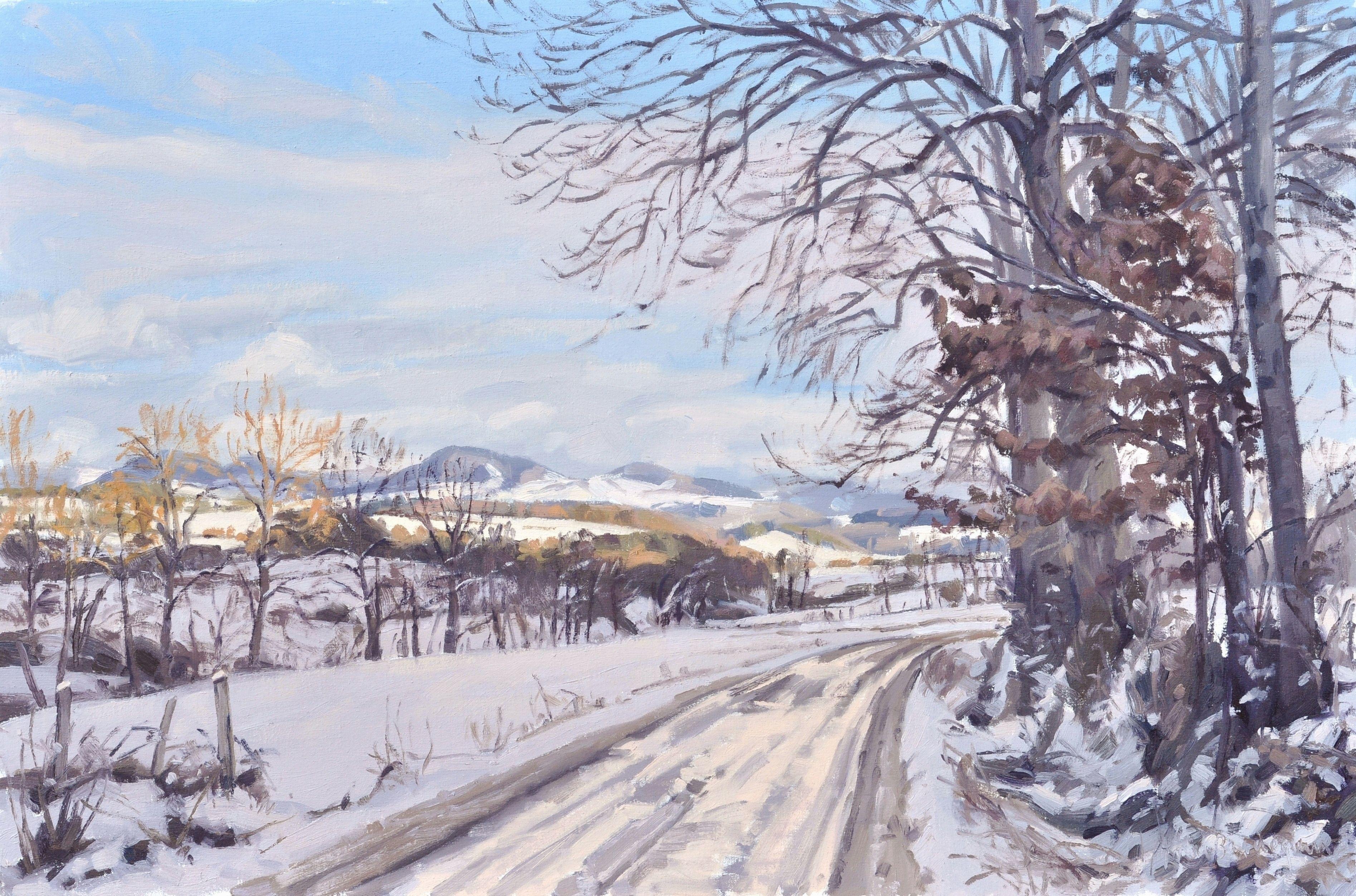 SALE Original Painting Village Snow Scene Winter Wood Frame 20x16 Canvas Mid Century Artist Signed Wall Art Vintage SALE Original Painting Village Snow Scene Winter Wood Frame 20x16 Canvas Mid Century Artist Signed Wall Art Vintage