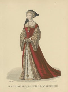 Anne Boleyn, Queen of England – Handcoloured Engraving, ca. 1900