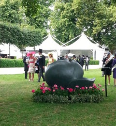 Monumental Magnolia Bud - monumental garden sculpture by Anne Curry MRBS