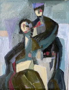 Double Dutch by Anne Darby Parker, Contemporary Cubist Figure on Canvas