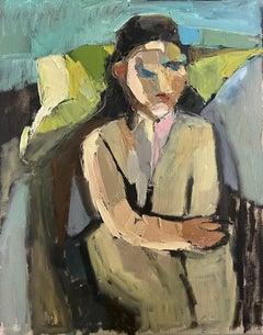 Peinture à l'huile figurative expressive inspirée de Paul Cézanne