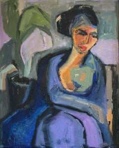 Figure and Still Life II by Anne Darby Parker, Contemporary Cubist Figure