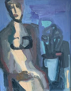 Image and Still Life III by Anne Darby Parker, Contemporary Cubist Figure