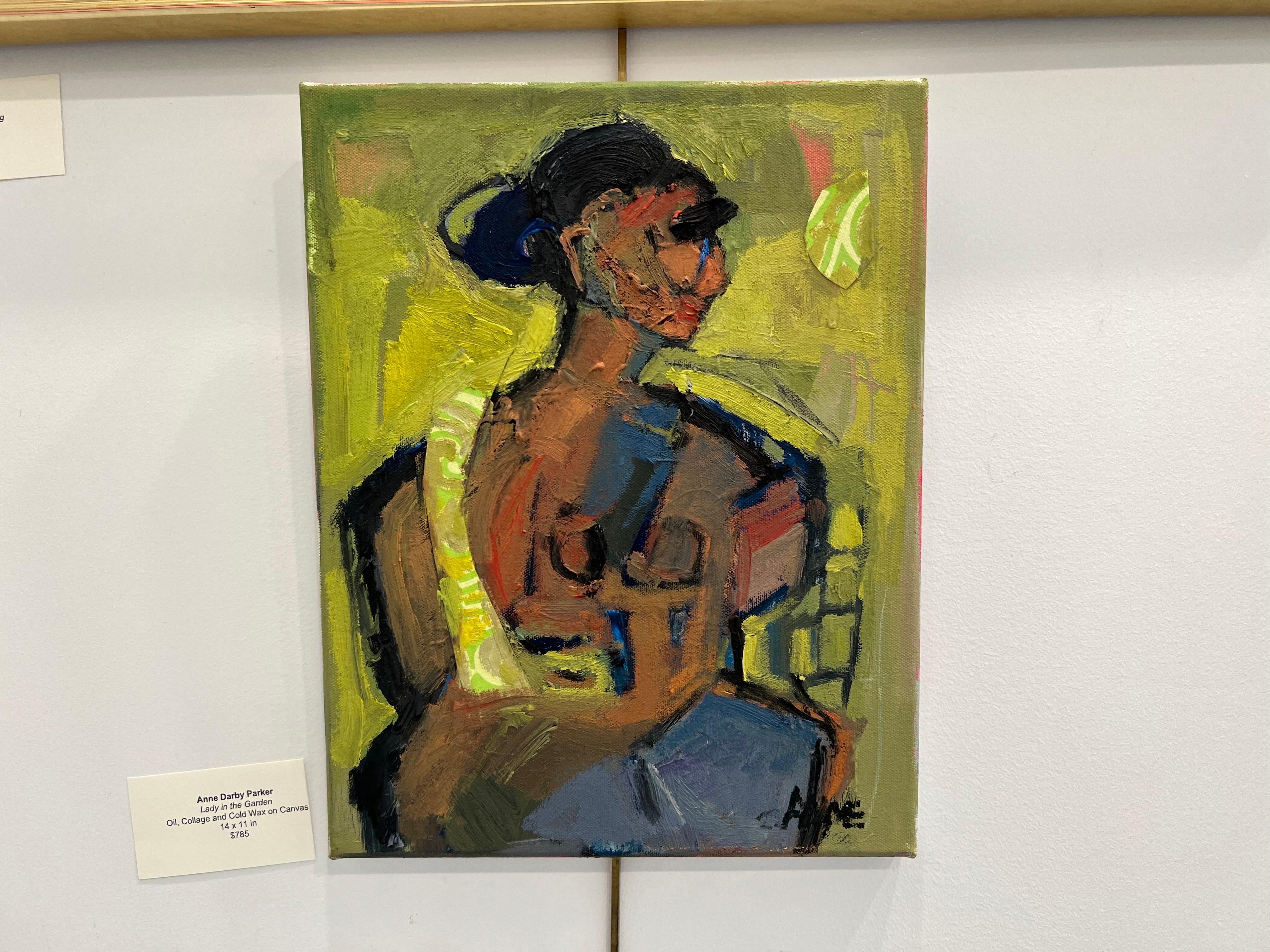 Lady in the Garden by Anne Darby Parker, Contemporary Cubist Figure 1